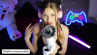 ASMR. A cute pussy Mic Pumping Your Cock to crazy tingles. Yours Dolly