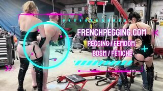 French pegging - femdom pegging BDSM fetish compilation