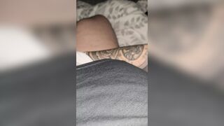 Step mom hand slip under step son pants and handjob his dick