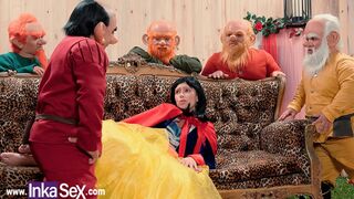 Snow White gets lost in the forest and gets fucked by the 7 dwarfs