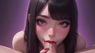 Please Cum In My Mouth - Petite Asian Blowjob POV - AI