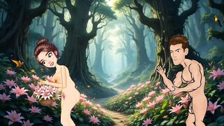 Fucked a girl in the jungle and also licked the girl's pussy.