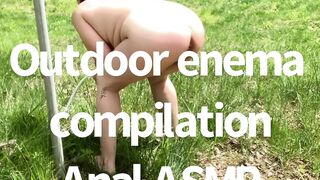 Outdoor Enema Compilation Anal Asmr