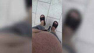 Step son pulled out his dick while step mom cooking food