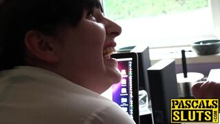 UK babe with big boobs gets her fat ass spanked during sex